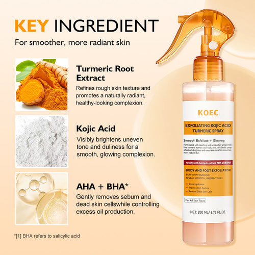 Exfoliating Kojic Acid Turmeric Spray